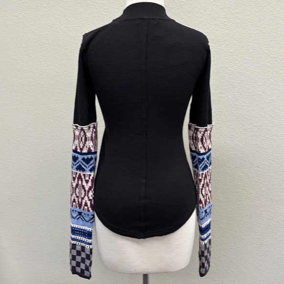 NWT Free People "Gorgeous Cuff' Thermal Top - Picture 11 of 14